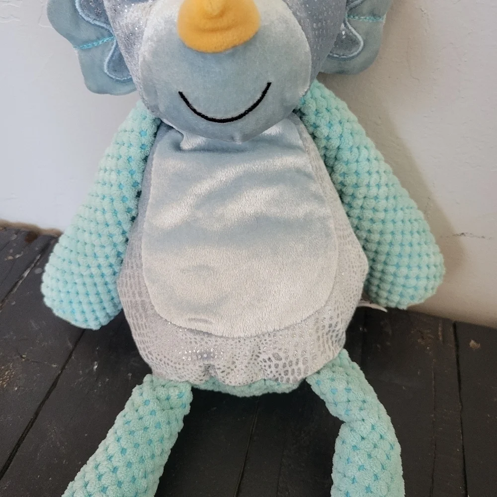 Scentsy Buddy Blue Dinosaur Terra Triceratops Plush Animal Lovie Scented